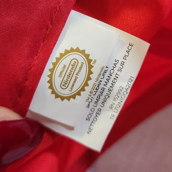 Super Mario Bross Adjustable Red and Blue Cap with Mario Design OS - Picture 2 of 11